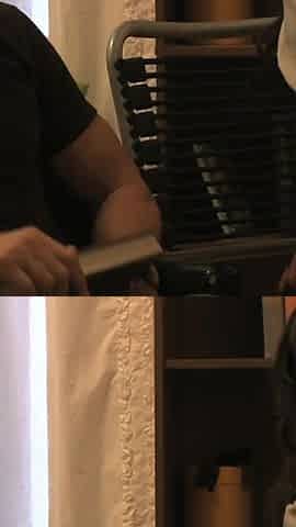 Asian chick knows how to treat this horny dude in the living room