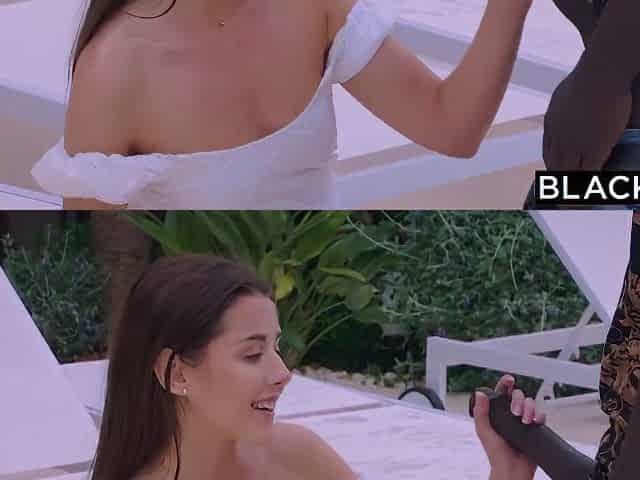 She Was Intimidated First But Got Relaxed For That Big Black Cock Very Soon