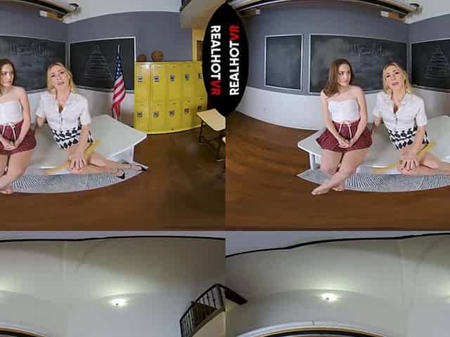 Taboo Schoolgirls - 18 Yr Old Students Want To Have Sex After Seeing Stepdads Big Cock - RealHotVR