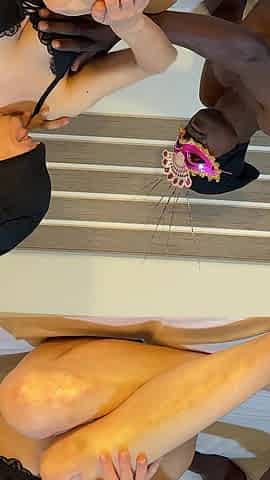 White Wife Gets Her Ass Stretched by Husband and Big Black Cock Part 1