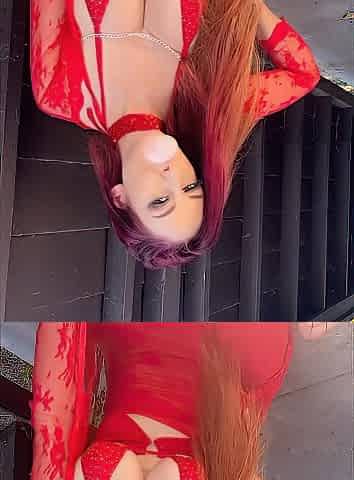 Artemisia Love Blowing Bubbles Outdoor Hot Outfit Lengthy Hair Fetish
