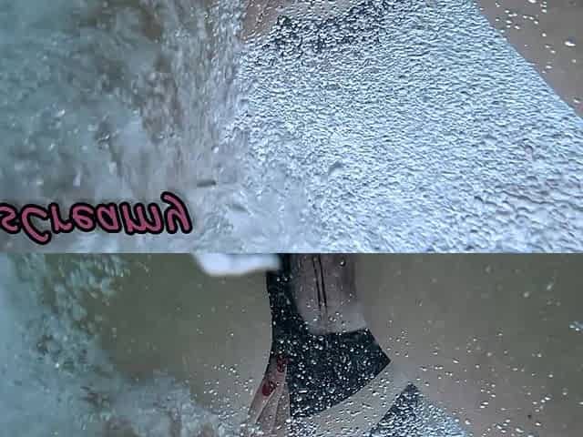 Flashing My Pussy in Front of a Student in Swimming Pool and Helps Me Masturbate - It's Very Risky with People Near