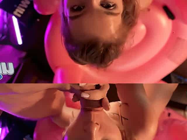 Renata Fox rides a pink flamingo, humps with masturbation! Home alone, Nigonika's hottest porn in 2023 - XXX!!
