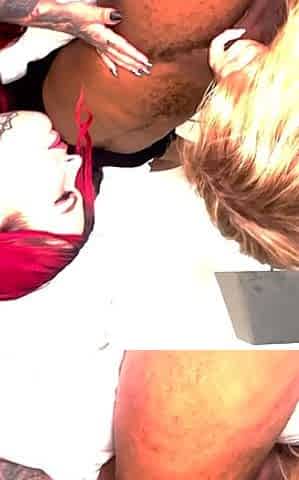 Stepmom Lana Lee Catches Sabien Demonia Sucking BBC & Joins the Nasty Threesome Fuckfest