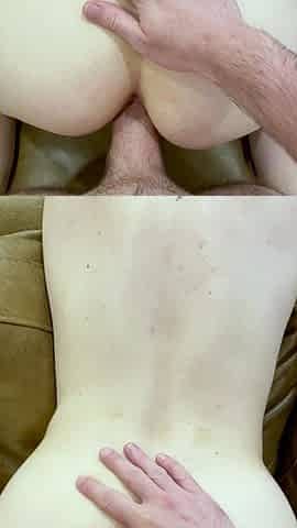 Brunette mia bangg ass toyed before hardcore anal