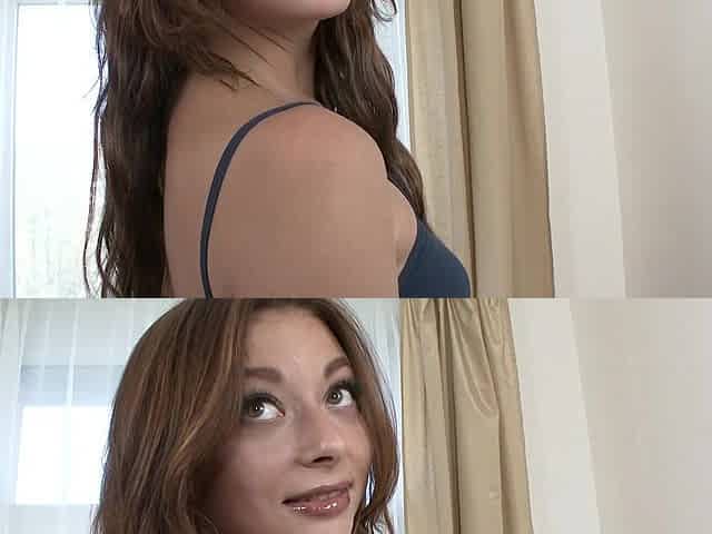 Anal-toys plunged into Nataly's gapping rear while she sucks dick in POV