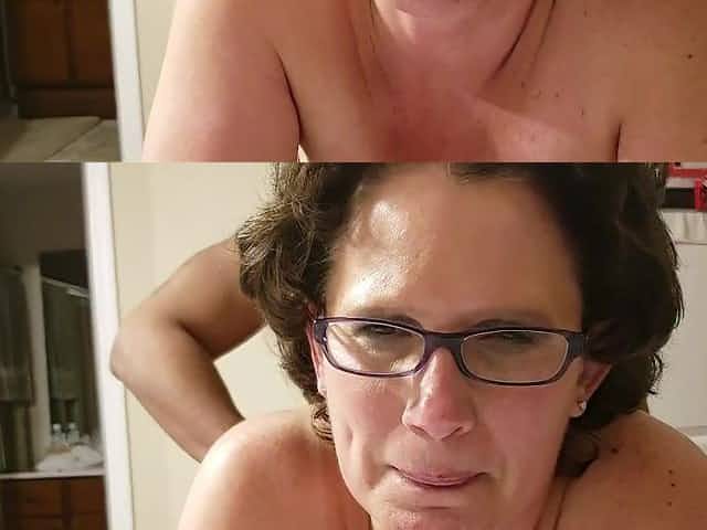 Voluptuous GILF in glasses interracial energizing sex video