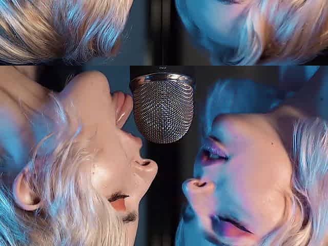 ASMR Double Licking Blue Yeti Mic