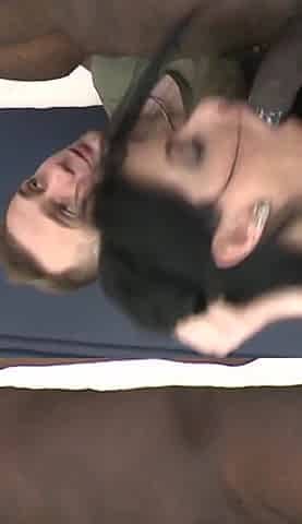 Brunette eager to get fucked in the ass by a stranger's black cock