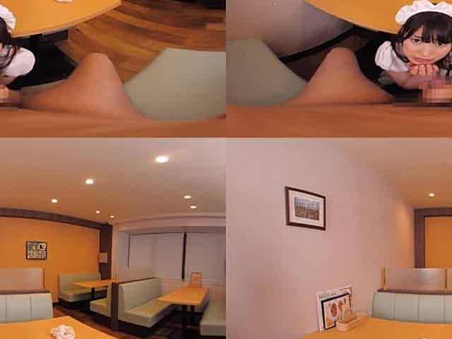 Japanese maid hot teen VR porn