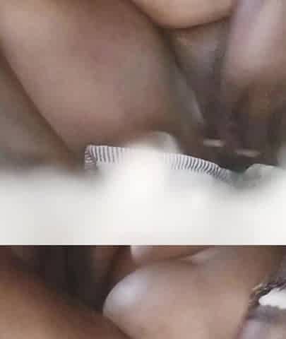Fat Ebony Masturbating Wet Pussy and Squirting