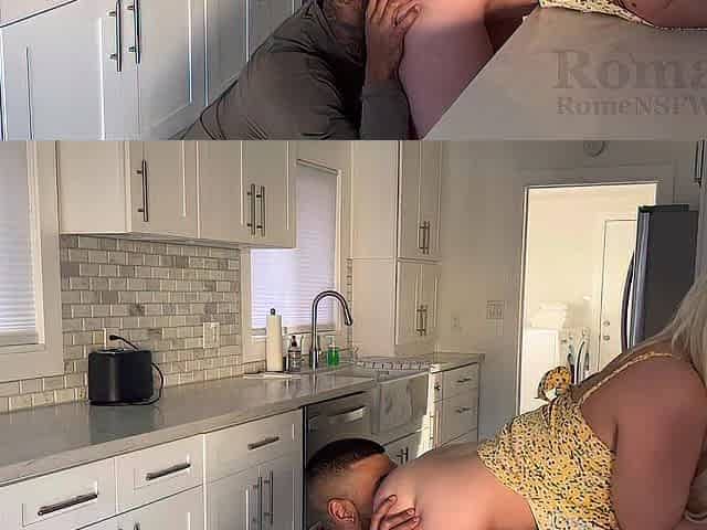 Small Student POUNDED in Kitchen
