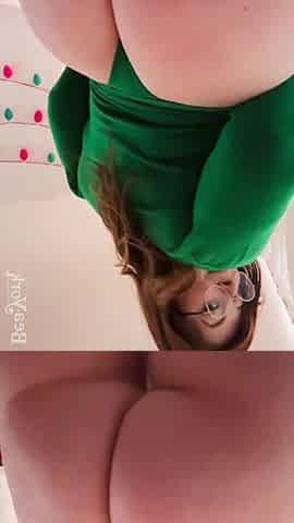 Cute Curvy Bea Shows Off Large Booty in Slow Motion