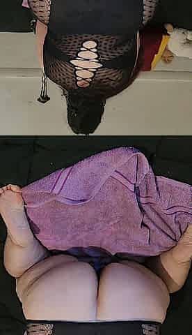 Pushing out my anal opening and vagina