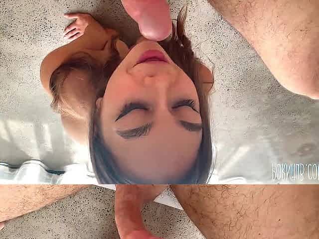 Cute angel after photosets suck my penis and ask to bang her