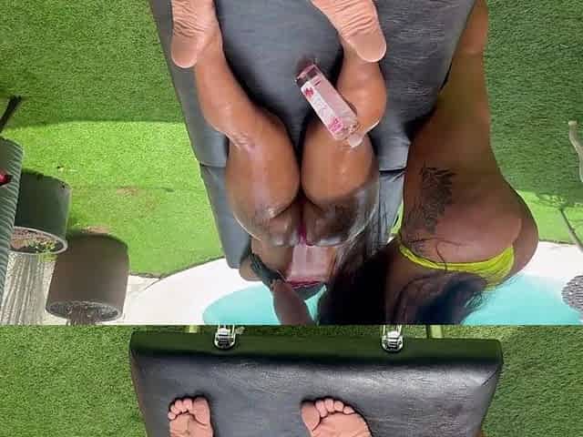 Carnal Poolside Massage Ignites Lesbo Excitement
