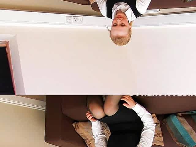 Blonde teen Sierras first erotic masturbation video
