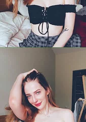 Great Big Boobs On Masturbating Redhead