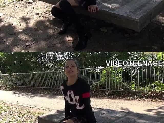 slim teen does her 1st porn casting