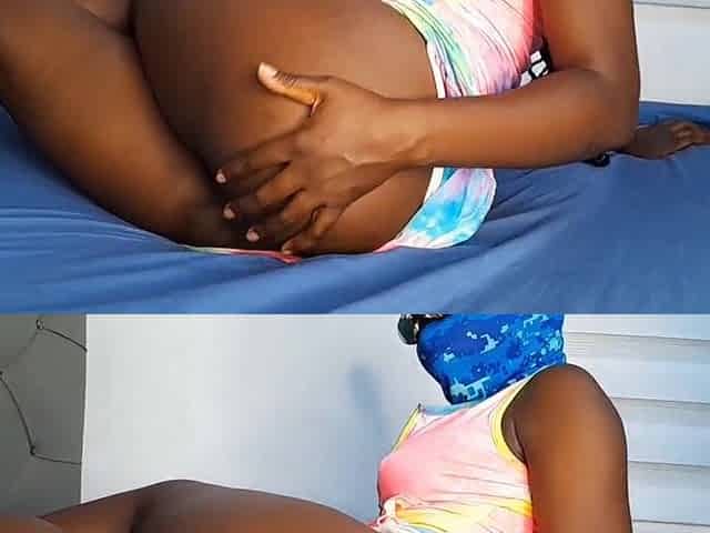Lustful ebony woman