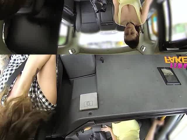 Female Fake Taxi - Lustful Future Wife Thong On Lesbo Taxi Screw