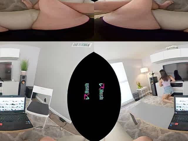 VRHUSH Brooklyn Gray caught her boyfriend watching porn