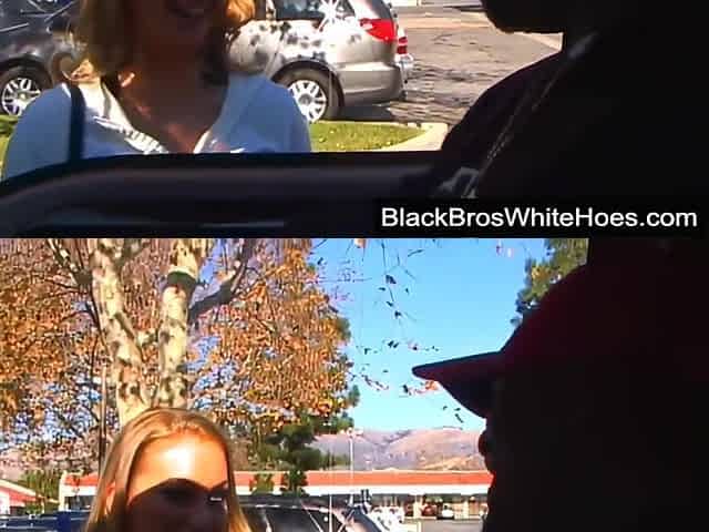 Interracial pussy fucking ends in dirty cumshot for blonde