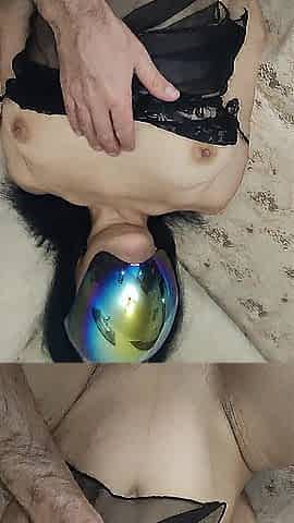 A aged pair makes a clumsy homemade porno