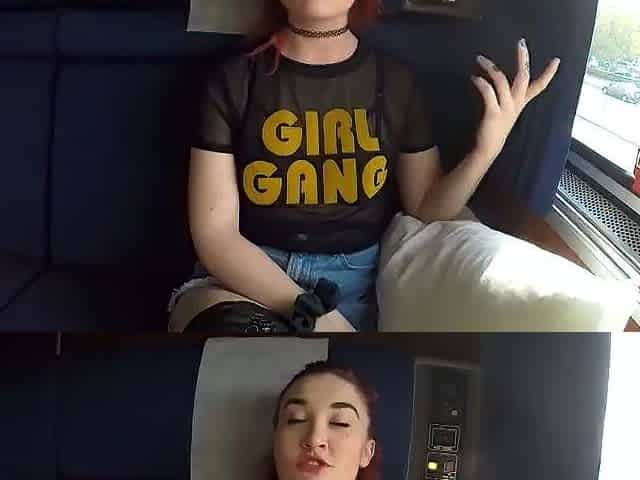 Adventurous Girl Experiences Public Train Fucking Enjoyment