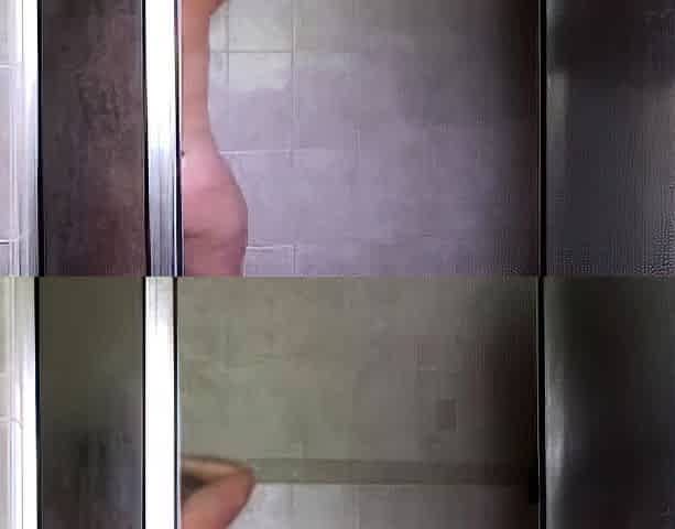 Big-Bottom MILF in the Shower