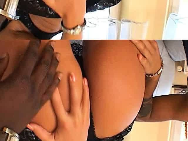 Big ass tattooed brunette loves interracial sex
