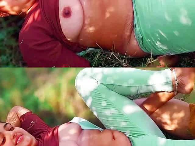 Indian College Couple Go to Jungle and Fucking Frist Time Outdoor Sex Video