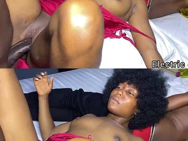 Fascinating tiny cheating wife nearly caught sneaky screwing large ebony rod 1st time