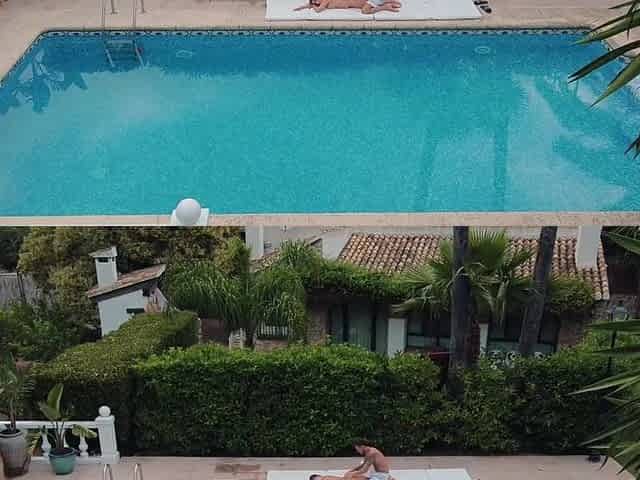 Incredible bang in the pool with Tru Kait and I cum on top of her