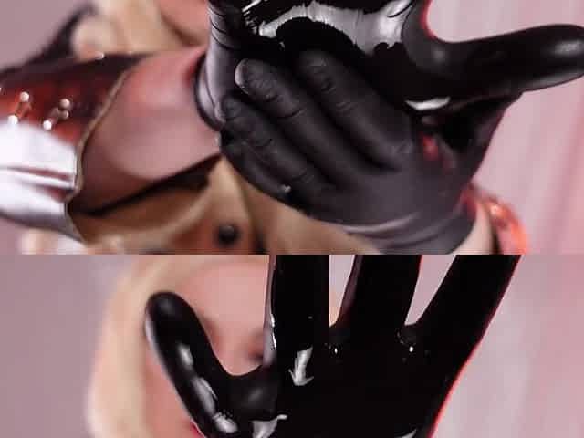 ASMR movie: nitrile gloves SFW