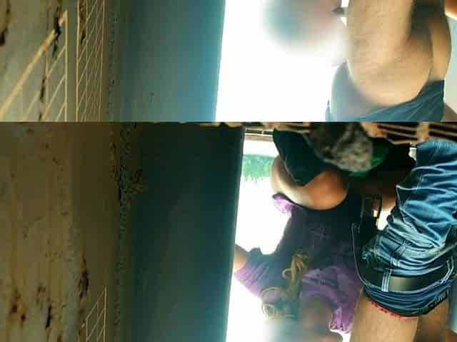 PUBLIC risky banging and oral pleasure from a brunette hair stranger on a educate!!