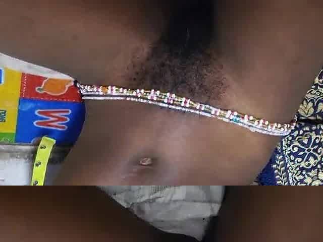 Little teen wench with petite melons and bushy vagina