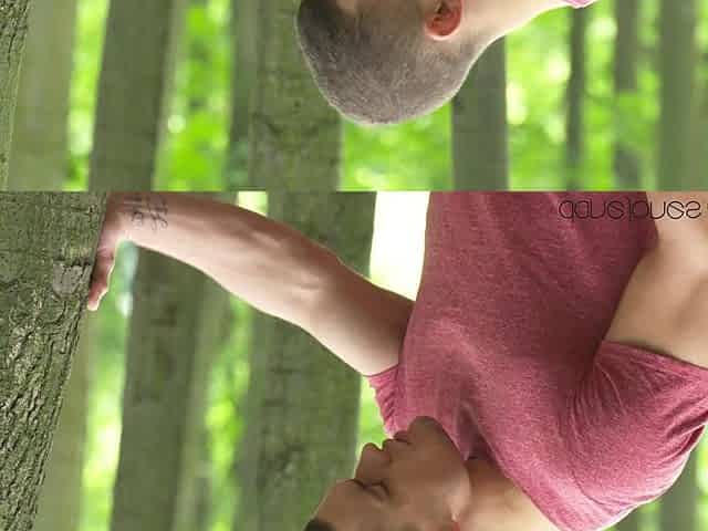 Spicy teen exciting outdoor sex movie
