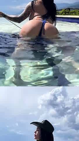Busty brunette solo masturbation