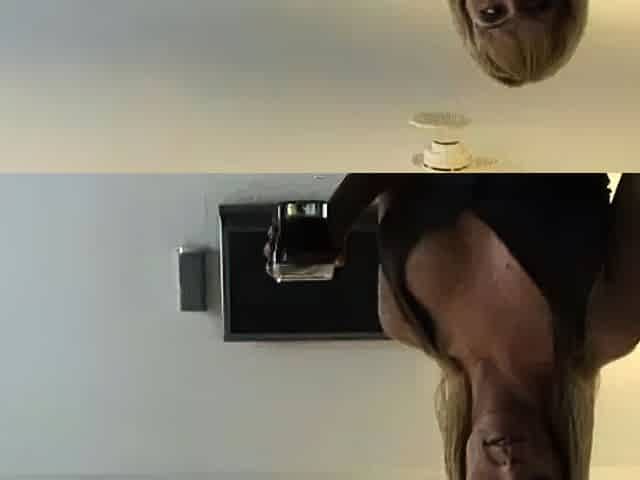 StrapOn Lesbian with big boobs fucks her blonde sexy GF
