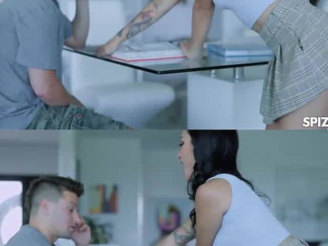 Jay Romero And Avery Black - Mischievous Tutor Makes Out With A College Guy