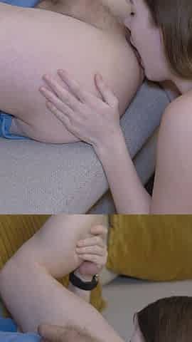 Ass Sniffing Licking Face Fucking Facial Washed with Piss