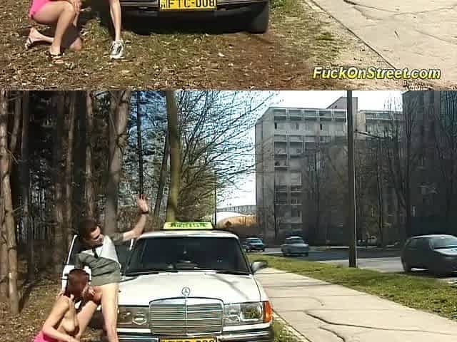 taxi driver break for anal screw