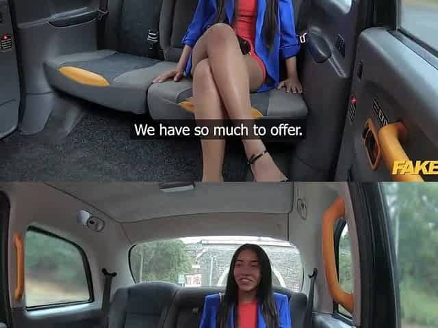 Fake Taxi - Tiny Colombian Linda Baker squirts everywhere fast hard screw POV oral pleasure