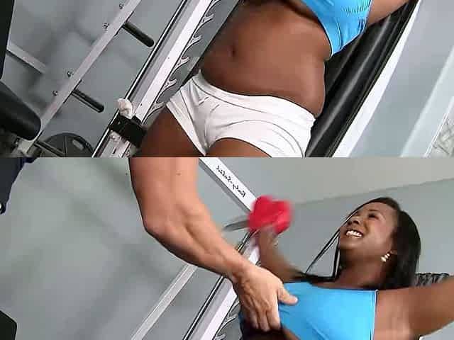 Curvy black Ebony Girl with big natural Saggy Tits