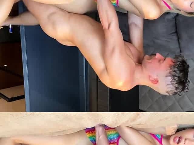 Skinny Asian gives inexperienced ass-fuck - best gonzo
