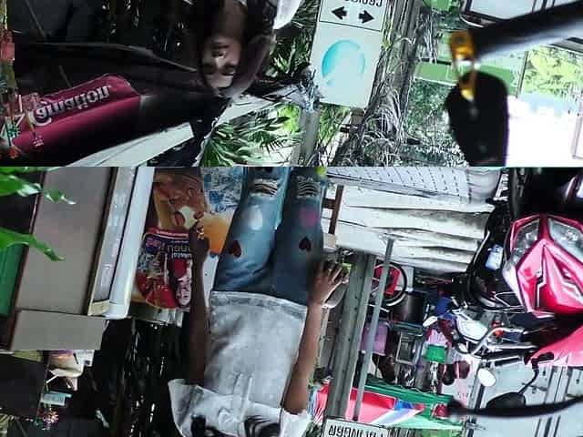 Thai street hooker picked up in a Tuk Tuk for sex on camera