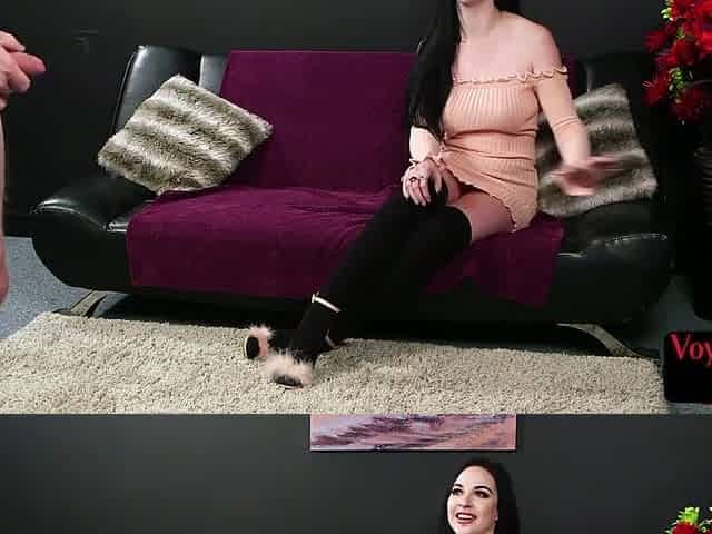Dirty talking voyeur slut teases loser