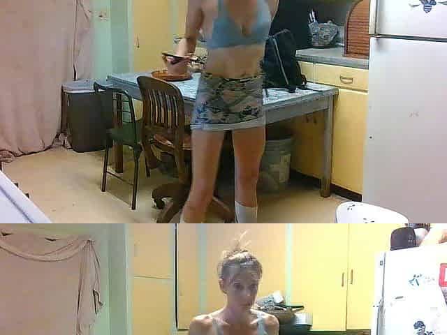 dj molly in kitchen mpv smokin' cig. lindsey sterling