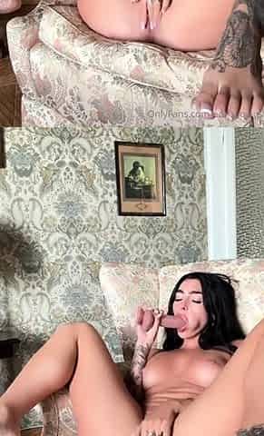 Emily Rinaudo Fucks Her Pussy And Tits On Couch Onlyfans